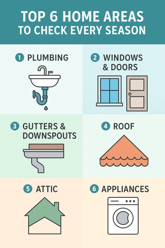 Home Areas to check Every Seasons